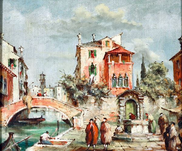 ANONIMO : senza titolo  - olio su tavola - Asta 79° ASTA DI ARTE MODERNA E CONTEMPORANEA A TEMPO - Fidesarte - Casa d'aste
