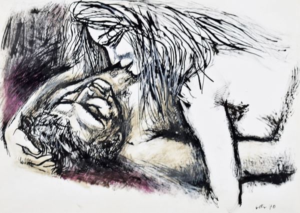 RENATO GUTTUSO - Gli amanti