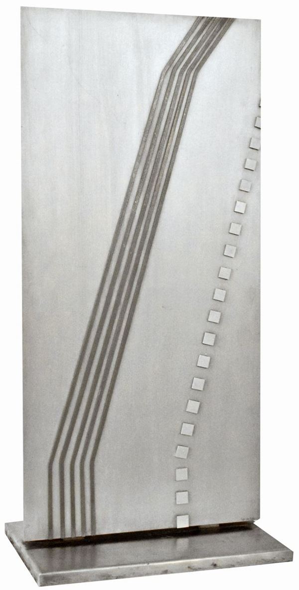 SALVATORE MESSINA : senza titolo  ((anni '70))  - scultura in alluminio pezzo unico - Asta 78° ASTA DI ARTE MODERNA E CONTEMPORANEA - I - Fidesarte - Casa d'aste
