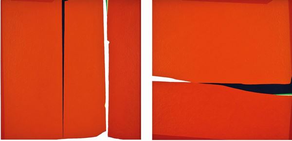GIUSEPPE (POPE) GALLI : Il tempo della pittura  (2002)  - lotto di 2 acrilici su tela riportata su tavola - Auction 78° MODERN AND CONTEMPORARY ART AUCTION  - I - Fidesarte - Casa d'aste