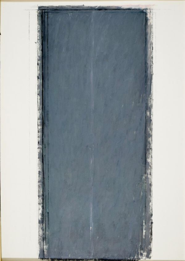 SANDRO DE ALEXANDRIS : Soglia XXI  (1998)  - olio e pastelli su cartoncino - Auction 78° MODERN AND CONTEMPORARY ART AUCTION  - I - Fidesarte - Casa d'aste