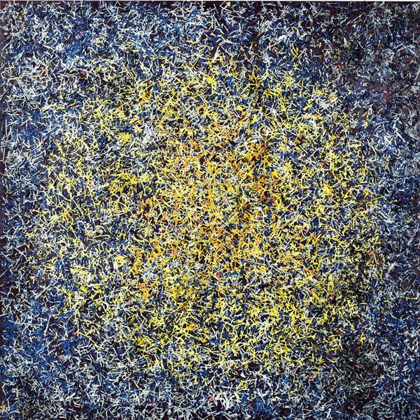 ROBERTO ARDOVINO : Fulcrum in yellow  (2015)  - olio e tecnica mista su tela - Auction 79° ASTA DI ARTE MODERNA E CONTEMPORANEA A TEMPO - Fidesarte - Casa d'aste