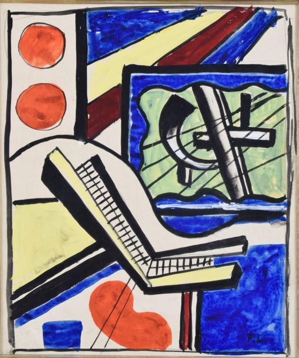 FERNAND LEGER - Composition au paysage