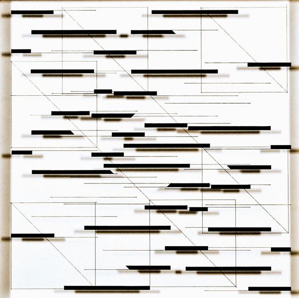 ANNAMARIA GELMI : Sequenza parallela + diagonale  (1980)  - china indelebile su acetato - Auction 78° MODERN AND CONTEMPORARY ART AUCTION  - I - Fidesarte - Casa d'aste
