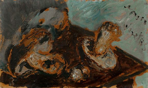 FILIPPO DE PISIS : Natura morta  - olio su faesite - Auction 78° MODERN AND CONTEMPORARY ART AUCTION  - I - Fidesarte - Casa d'aste