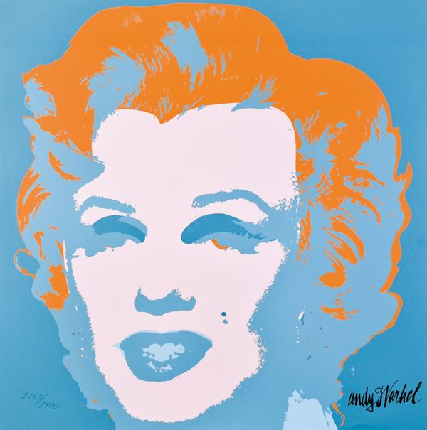 ANDY  WARHOL : Marilyn  - serigrafia es. 2263/2400 - Asta 79° ASTA DI ARTE MODERNA E CONTEMPORANEA A TEMPO - Fidesarte - Casa d'aste