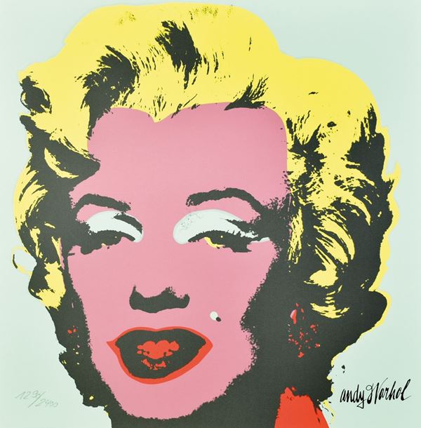 ANDY  WARHOL : Marilyn  - serigrafia es. 2263/2400 - Asta 79° ASTA DI ARTE MODERNA E CONTEMPORANEA A TEMPO - Fidesarte - Casa d'aste