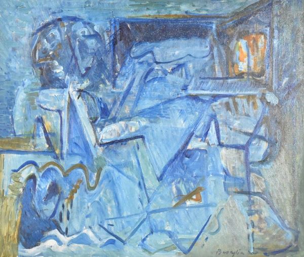 VITTORIO BASAGLIA : La finestra  (1990)  - olio su tela - Asta ASTA DI ARTE MODERNA E CONTEMPORANEA - II - Fidesarte - Casa d'aste
