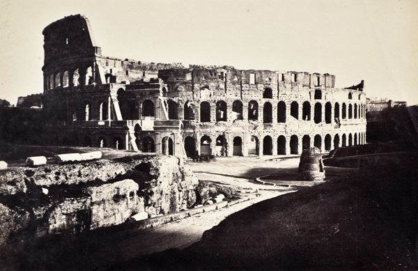 ADRIANO DE BONIS : Il Colosseo e Meta Sudante  - Roma  (1860 ca.)  - stampa all'albumina - Auction Photographs, works on papers, art by women - I - Fidesarte - Casa d'aste