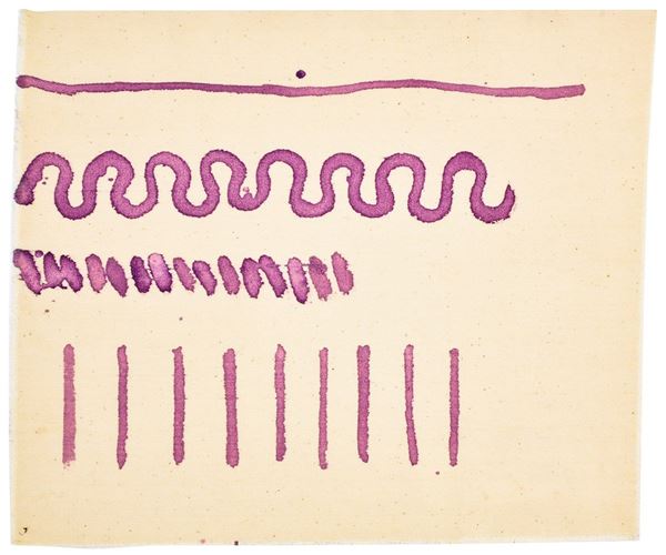 GIORGIO  GRIFFA : Violet serpentine  (1981)  - acrylics on canvas - Auction MODERN AND CONTEMPORARY ART AUCTION - II - Fidesarte - Casa d'aste