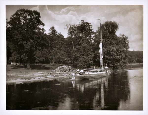 PETER-HENRY EMERSON : The river Bure at Coltis hall  (1885-86)  - stampa al platino, vintage. Da "Pictures of East Anglian Life", London 1888 - Asta FOTOGRAFIA - OPERE D'ARTE SU CARTA - ARTE AL FEMMINILE - I - Fidesarte - Casa d'aste