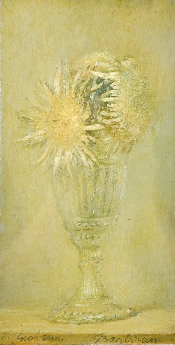 GIOVANNI BARBISAN : Flowerpot  - oil on the table - Auction MODERN AND CONTEMPORARY ART AUCTION - II - Fidesarte - Casa d'aste
