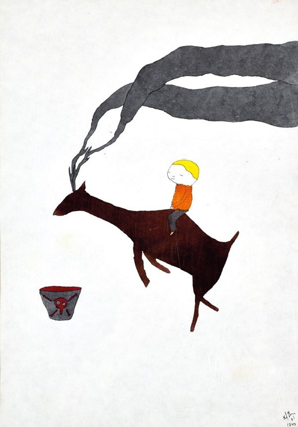 NEIL FARBER : senza titolo  (2001)  - tecnica mista su carta   - Auction Photographs, works on papers, art by women - I - Fidesarte - Casa d'aste