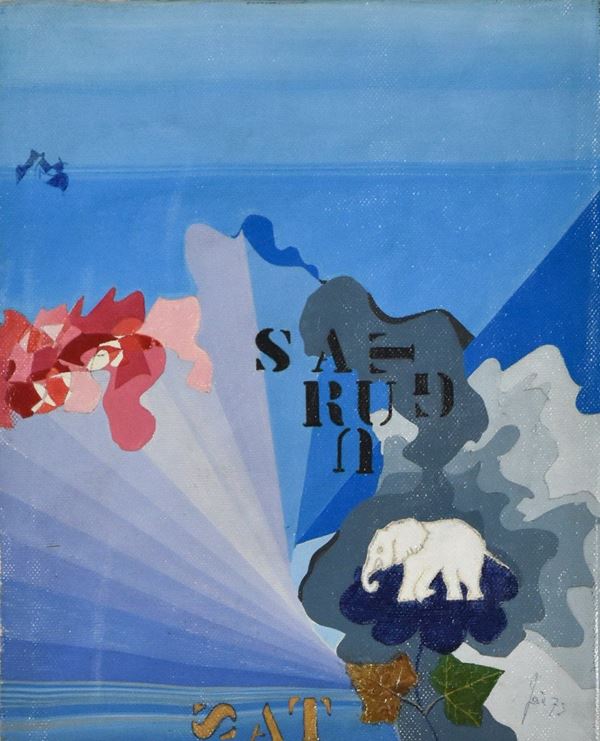 GIUSEPPE  GOIA : senza titolo  (1973)  - olio su tela - Auction ASTA DI ARTE MODERNA E CONTEMPORANEA - II - Fidesarte - Casa d'aste