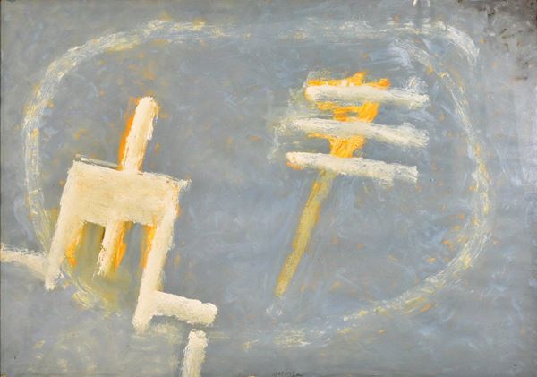 JOAN DESCARGA : senza titolo  (1986)  - olio su carta - Auction ASTA DI ARTE MODERNA E CONTEMPORANEA - II - Fidesarte - Casa d'aste