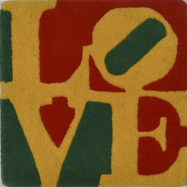 ROBERT INDIANA : Summer love  (2006)  - multiplo in lana cotta lavorata a mano es.290 - Asta Arte Moderna e Contemporanea - Grafica d'autore e vetri di Murano - Fidesarte - Casa d'aste