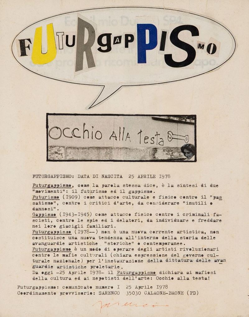 Sarenco - Futurgapismo