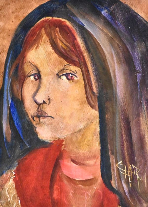 MANUEL CAMPUS : Figura  - olio su tela - Auction ASTA DI ARTE MODERNA E CONTEMPORANEA - II - Fidesarte - Casa d'aste