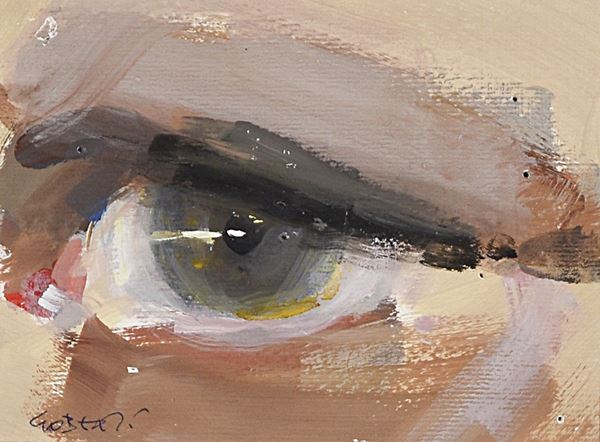 GIANFRANCO GOBERTI : Occhio  (2014)  - olio su tavoletta - Auction Arte Moderna e Contemporanea - Author graphics and Murano Glasses - Fidesarte - Casa d'aste