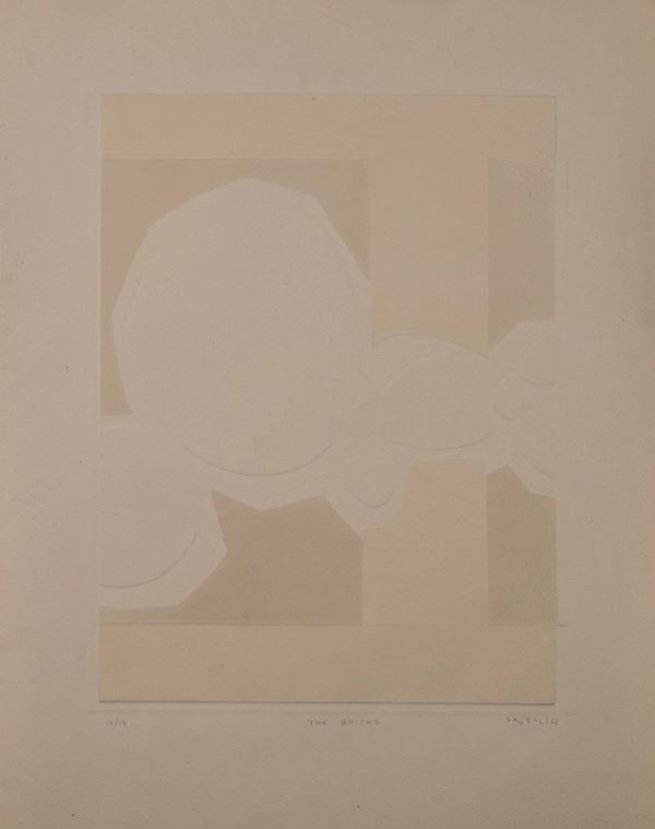 ANGELO SAVELLI : The bricks  (1962)  - estroflessione su carta, es. 13/13 - Auction MODERN AND CONTEMPORARY ART AUCTION - I - Fidesarte - Casa d'aste