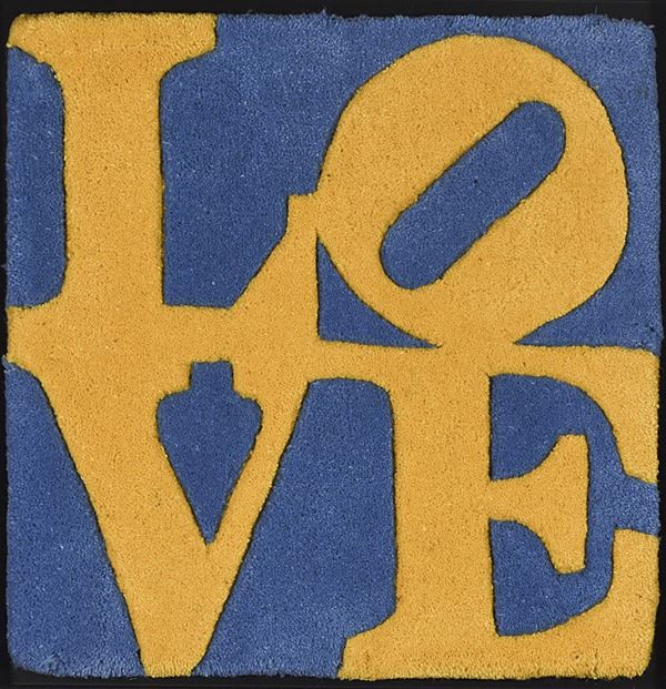 ROBERT INDIANA : Swedish Love  (2006)  - multiplo in lana cotta lavorata a mano es.222/1000 - Asta Arte Moderna e Contemporanea - Grafica d'autore e vetri di Murano - Fidesarte - Casa d'aste