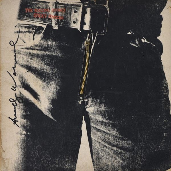 ANDY  WARHOL : The rolling stones - Sticky Fingers  - LP con copertina Andy Warhol Studio e cerniera - Asta Arte Moderna e Contemporanea - Grafica d'autore e vetri di Murano - Fidesarte - Casa d'aste