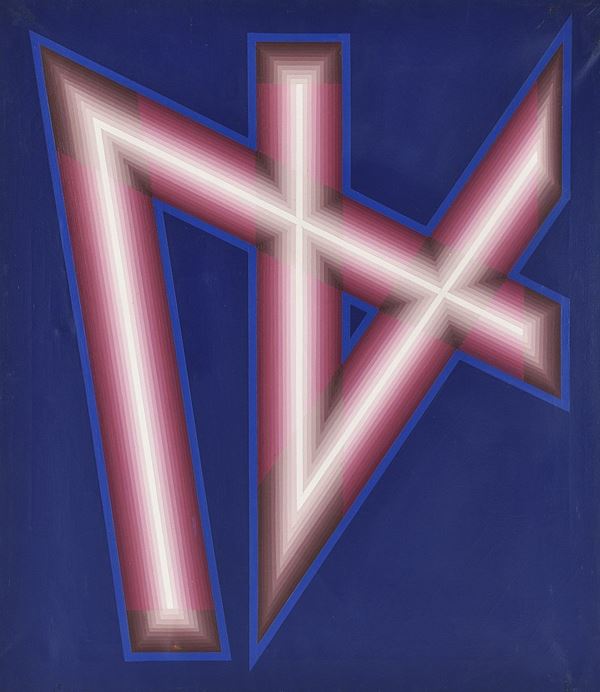 RINO SERNAGLIA : Luce - ombra  (1989)  - acrilici su tela - Asta Arte Moderna e Contemporanea - Grafica d'autore e vetri di Murano - Fidesarte - Casa d'aste