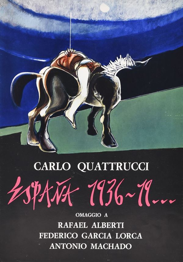CARLO QUATTRUCCI - (Espana 1936....19.....) Omaggio a Rafael Alberti, Federico Garcia Lorca, Antonio Machado