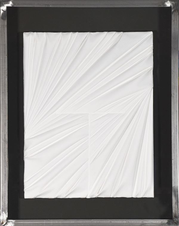 UMBERTO  MARIANI : La forma celata  (2018)  - vinilico e sabbia su lamina di piombo - Auction Modern and Contemporary Art sale - Fidesarte - Casa d'aste