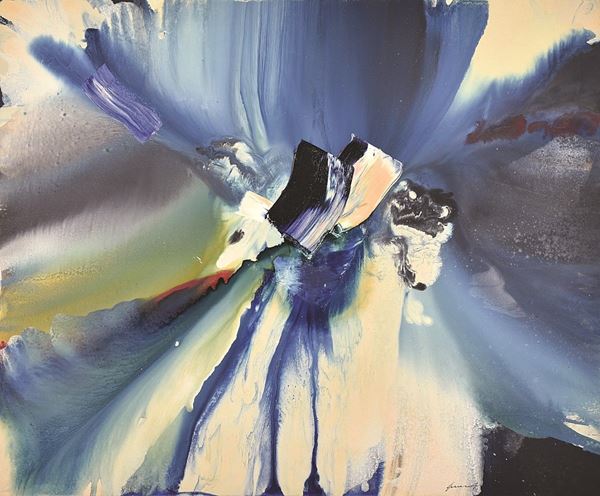 PIERLUIGI  DE LUTTI : Sogno dentro il sogno  - olio su tela - Auction Modern and Contemporary Art sale - Fidesarte - Casa d'aste
