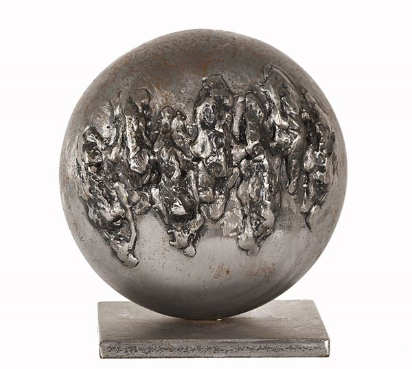 DAVIDE SCARABELLI : Elissoide  (1993)  - scultura in acciaio pezzo unico - Asta Asta di Arte Moderna e Contemporanea - Fidesarte - Casa d'aste