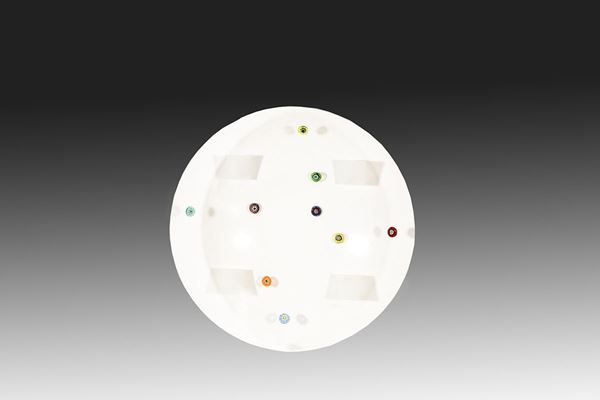 BRUNO  MUNARI : I piatti di bruno Munari  - piatto in  vetro di Murano e murrine es. 40/99 - Auction Graphic, Modern and Contemporary Art - II - Fidesarte - Casa d'aste