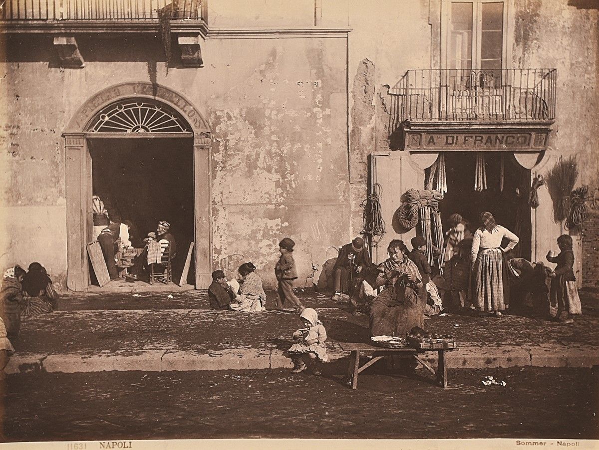 SOMMER, ITALIE, ROMA, Coloseo vintage albumen print, Italy Tirage