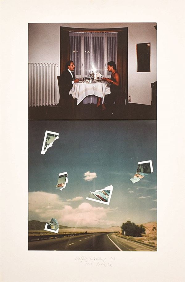 URS LUTHI : senza titolo  (1979)  - dittico composto da 2 stampe cromogeniche incollate su cartone, vintage,  opera unica - Asta Asta di Arte Moderna e Contemporanea e Fotografia - II - Fidesarte - Casa d'aste