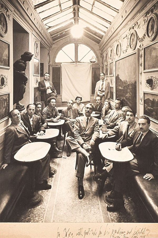 IRVING PENN - Groupe au Caff&#233; Greco, Roma, Italia 12 ottobre 1948