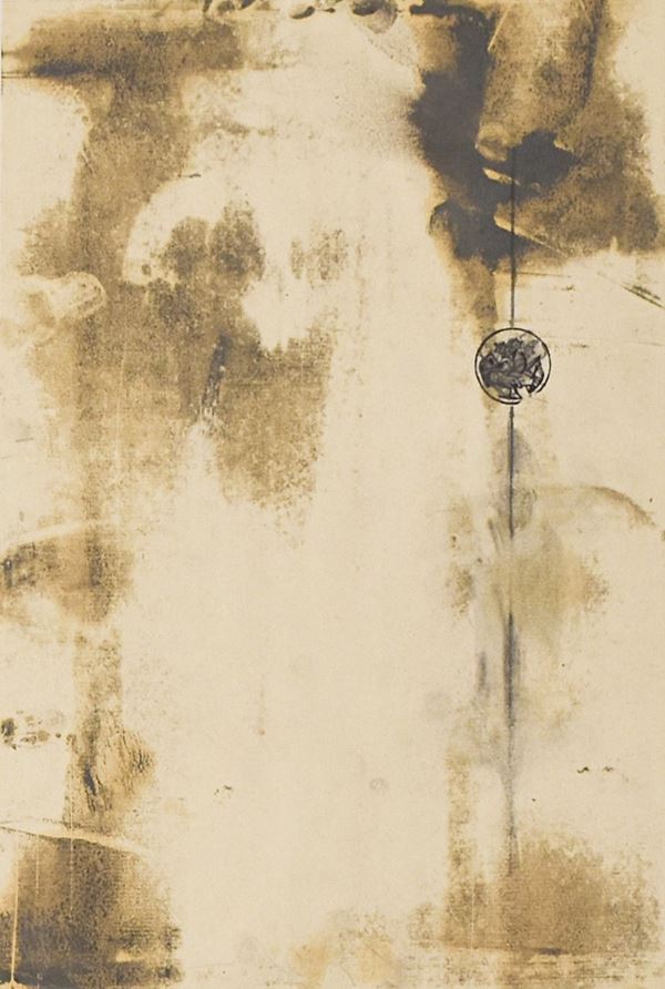 PIETRO FORTUNA : senza titolo nr. 28  (1991)  - olio e grafite su carta - Asta Grafica  e Arte Moderna e Contemporanea - II - Fidesarte - Casa d'aste