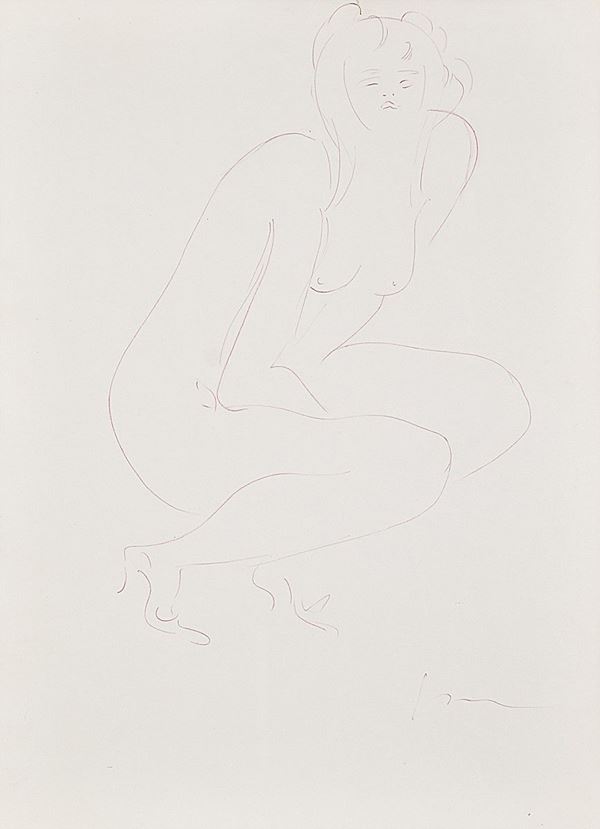 LUCIO FONTANA - Nudo femminile