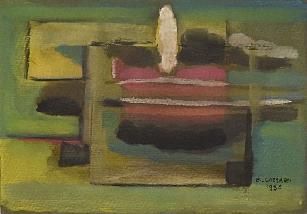 BICE  LAZZARI : senza titolo  (1950)  - tempera su cartone - Auction Modern and Contemporary Art and Photography sale - II - Fidesarte - Casa d'aste