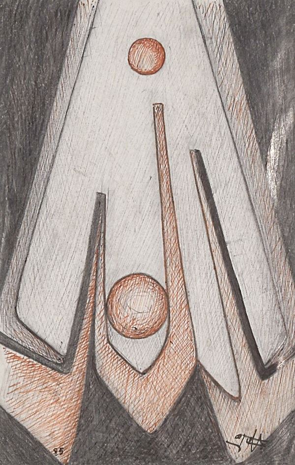 PABLO  ATCHUGARRY : senza titolo  (1985)  - tecnica mista su carta - Asta Asta di Arte Moderna e Contemporanea - I - Fidesarte - Casa d'aste
