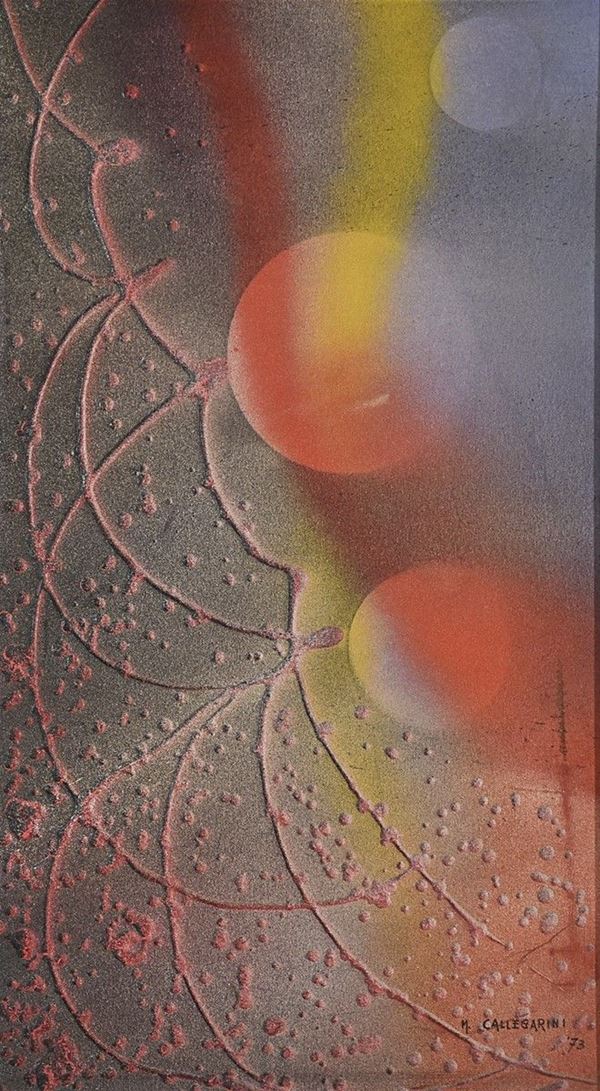 MARIO CALLEGARINI : Viaggio di luci e ombre  (1973)  - olio su tela - Asta Grafica  e Arte Moderna e Contemporanea - II - Fidesarte - Casa d'aste