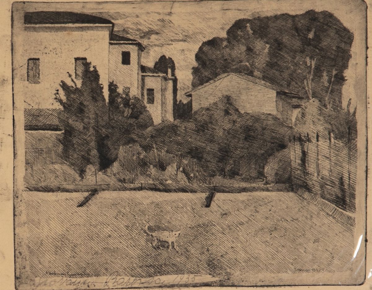 Giovanni Barbisan - Paesaggio Trevigiano 1935 - Vaso di Fiori 1968 II/VIII