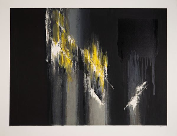 ENNIO FINZI : senza titolo  - serigrafia es. p.d.a. - Auction Asta a tempo di Grafica e Multipli d'Autore - II - Fidesarte - Casa d'aste