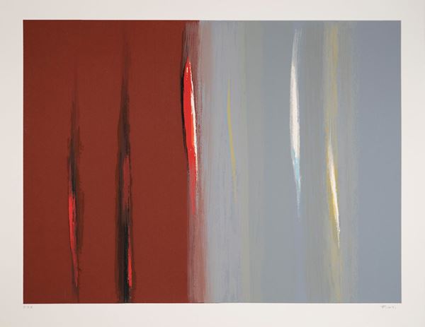 ENNIO FINZI : senza titolo  - serigrafia es. p.d.a. - Auction Asta a tempo di Grafica e Multipli d'Autore - II - Fidesarte - Casa d'aste