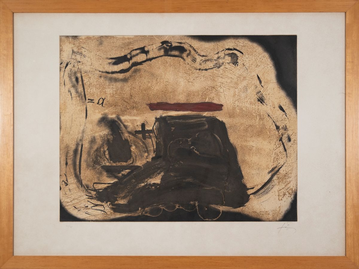 Antoni Tapies - Pied Et Triat Rouge