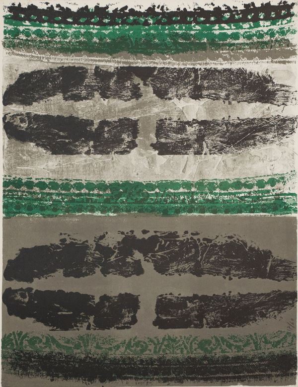 TOTI SCIALOJA : senza titolo  (1964)  - serigrafia es. 17/60 - Auction Asta a tempo di Grafica e Multipli d'Autore - II - Fidesarte - Casa d'aste