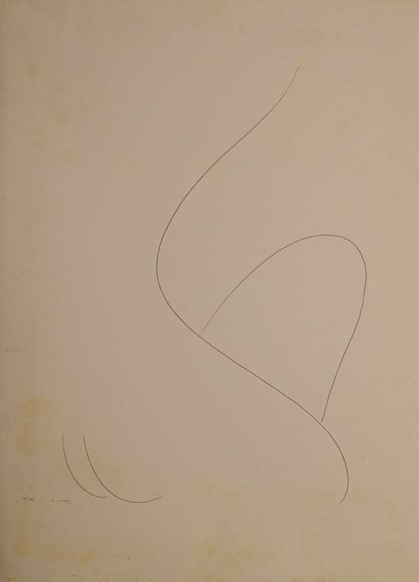 ALBERTO VIANI : senza titolo  - litografia es. 68/99 - Auction Asta a tempo di Grafica e Multipli d'Autore - II - Fidesarte - Casa d'aste