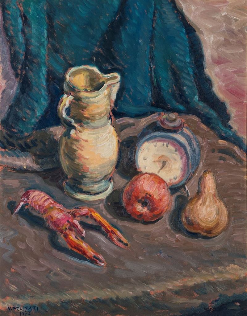 Natura morta con sveglia