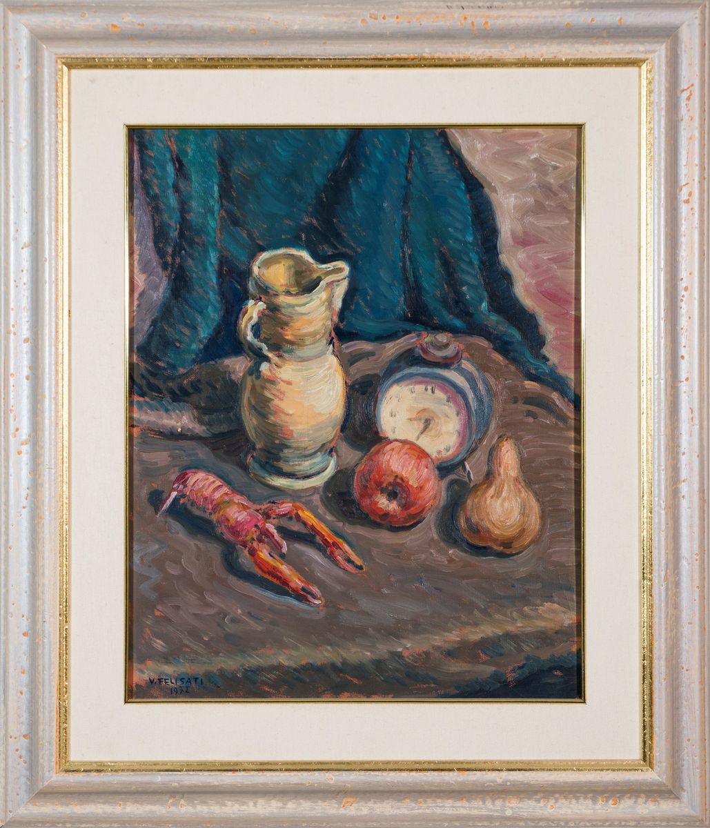 Natura morta con sveglia