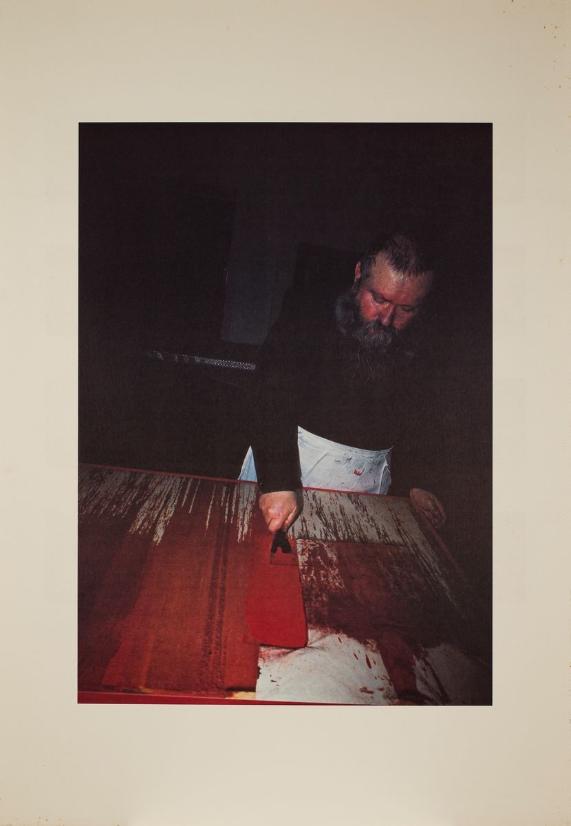 Hermann Nitsch - Uebermalte Bild Lithographien