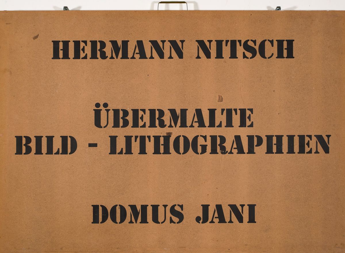 Hermann Nitsch - Uebermalte Bild Lithographien